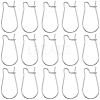 60Pcs 316 Surgical Stainless Steel Hoop Earrings Findings STAS-BBC0010-02-7