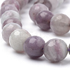 Natural Lilac Jade Beads Strands G-Q462-109-6mm-3