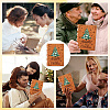 Wooden Commemorative Cards Book WOOD-WH0045-06-4
