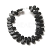 Natural Black Mahogany Obsidian Beads Strands G-B064-B53-3