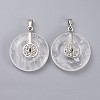 Natural Quartz Crystal Pendants G-F640-B01-2