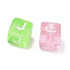 Spray Painted Transparent Acrylic Beads MACR-K365-07J-2