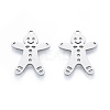 Non-Tarnish 201 Stainless Steel Pendants STAS-N090-LA919-1-1
