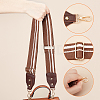 Stripe Pattern Cotton Fabric & PU Leather Bag Straps FIND-WH0001-57B-2