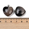 Dyed Natural Banded Agate Pendants G-G202-08B-3