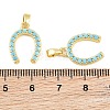 Brass Micro Pave Light Sky Blue Cubic Zirconia Pendants CU-CBABDE1-08G-3