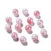 Two Tone Opaque Acrylic Beads SACR-P024-01B-W06-1