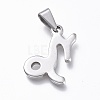 304 Stainless Steel Pendants STAS-L210-06-P-2