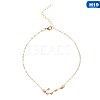 Twelve Constellation Alloy Crystal Rhinestone Link Chain Anklets for Women FS-WG97E4C-04-1