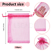 100Pcs Organza Bags Jewellery Storage Pouches Wedding Favour Party Mesh Drawstring Gift OP-SP0001-01C-2