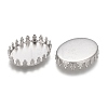 Tarnish Resistant 201 Stainless Steel Cabochon Settings STAS-P249-10A-P-2
