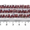 Electroplate Glass Beads Strands EGLA-R030-4x4mm-09-3