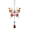 Butterfly Glass & Acrylic Wind Chimes HJEW-WH0042-89-1