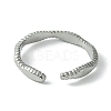 304 Stainless Steel Open Cuff Ring RJEW-L110-046P-3
