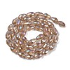 Transparent Electroplate Glass Beads Strands LS-EGLA-N013-T8mm-B23-2