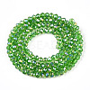 Electroplate Glass Beads Strands EGLA-A044-T2mm-B11-3