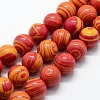 Synthetic Malachite Beads Strands G-I199-32-8mm-A-1