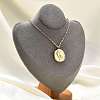 304 Stainless Steel Constellation Pendant Necklaces NJEW-K392-01G-01-1