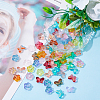 SUPERFINDINGS 160Pcs 16 Style Transparent Baking Paint Glass Beads GLAA-FH0001-58-4