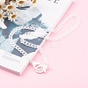 Personalized Acrylic Curb Chain Necklaces NJEW-JN03431-03-4