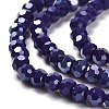 Electroplate Opaque Glass Beads Strands LS-EGLA-A035-P4mm-A09-3