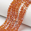 Electroplate Glass Beads Strands EGLA-A034-T6mm-J09-1
