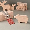 DIY Wood Carving Craft Kit DIY-E026-07-3