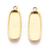 304 Stainless Steel Pendant Cabochon Component STAS-N115-42G-1