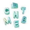 UV Plating Rainbow Iridescent Acrylic Beads OACR-C012-01G-1-2
