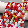 Opaque Solid Color Imitation Jade Glass Beads Strands EGLA-A039-P4mm-L16-4