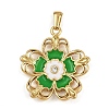 304 Stainless Steel Enamel Pendants STAS-C139-03C-G-1