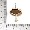 Natural Tiger Eye Carved Pendants GG-CBA5963-03F-3