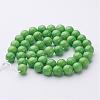 Natural Mashan Jade Round Beads Strands G-D263-8mm-XS17-3