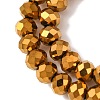 Electroplate Transparent Glass Beads Strands EGLA-A034-T4mm-UA01-4