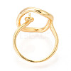 Oval Brass Cup Peg Ring Settings X-KK-N274-38G-3
