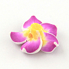 Handmade Polymer Clay 3D Flower Plumeria Beads X-CLAY-Q192-30mm-07-2