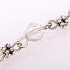 Handmade Bicone Glass Beads Chains for Necklaces Bracelets Making X-AJEW-JB00061-01-2