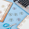 50Pcs 2 Colors Mini Iron Place Card Holders AJEW-CP0007-80-4