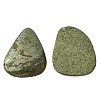Natural Pyrite Flat Back Cabochons G-D067-03-2