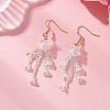 Glass Seed & Glass Beaded Dangle Earrings EJEW-MZ00687-02-1