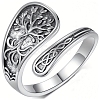 Tibetan Style Alloy Cuff Rings PW-WG7FC57-01-1