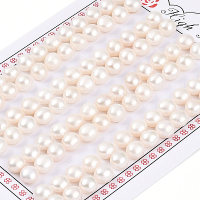 Grade 3A Natural Cultured Freshwater Pearl Beads PEAR-N018-3A-6570A-1