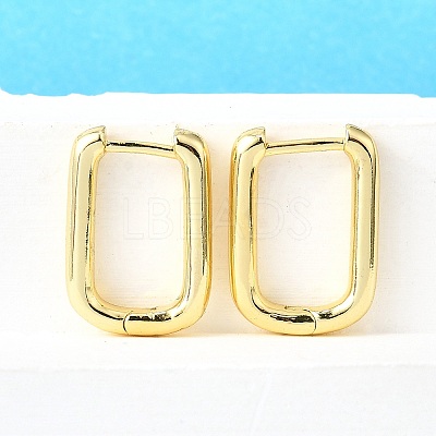 Brass Huggie Hoop Earrings EJEW-F245-04G-A-1