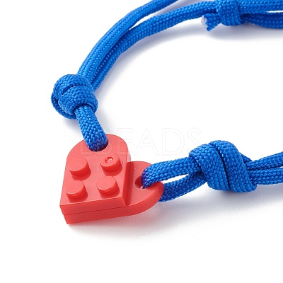 Polyester & Spandex Cord Bracelet Sets BJEW-JB06367-04-1