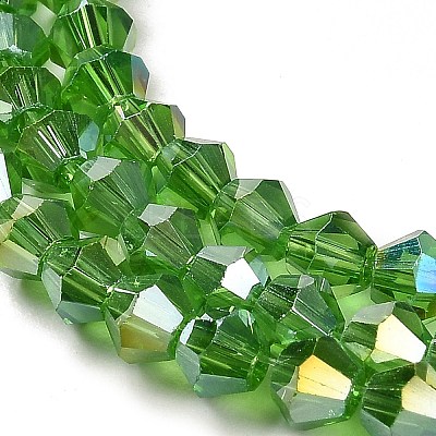 Transparent Electroplate Glass Beads Strands LS-EGLA-A039-T2mm-B03-1