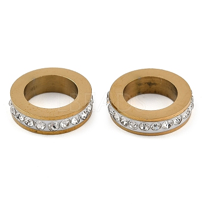 Ion Plating(IP) 304 Stainless Steel European Beads STAS-Z090-03G-01-1