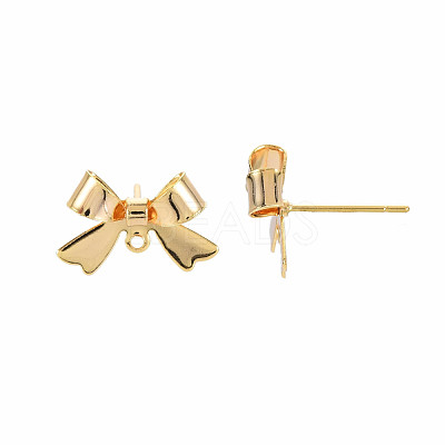 Brass Stud Earring Findings KK-S360-174-1