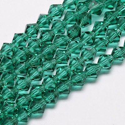 Imitate Austrian Crystal Bicone Glass Beads Strands LS-GLAA-F029-4x4mm-10-1