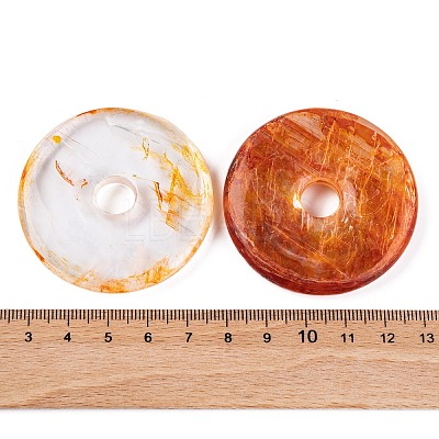 Natural Calcite Dyed Pendants G-B083-01B-02-1
