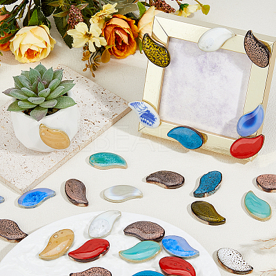 500G Handmade Porcelain Cabochons PORC-FH0001-15-1